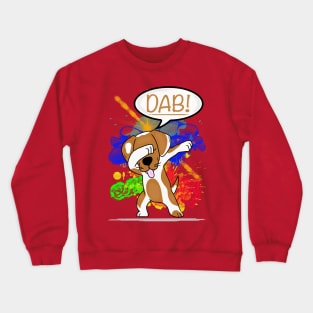 Dab Dog Dabbing Crewneck Sweatshirt